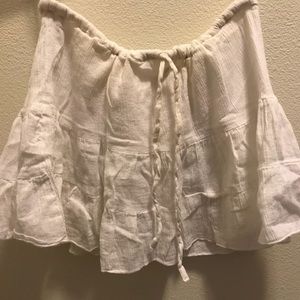 White cotton Skirt